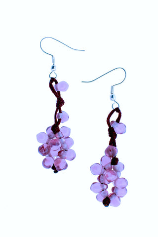 Simple Grape Earrings