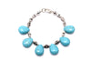 Turquoise Pewter Bracelet