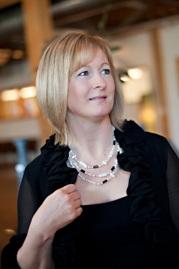 Pearl & Barrel Agate Necklace
