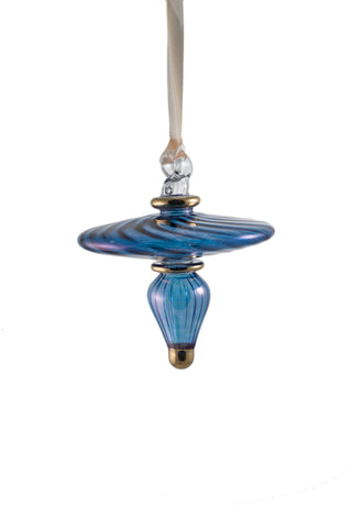 Solid Finial Ornament Blue
