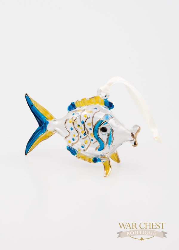 Painted Fish Blue/Yellow