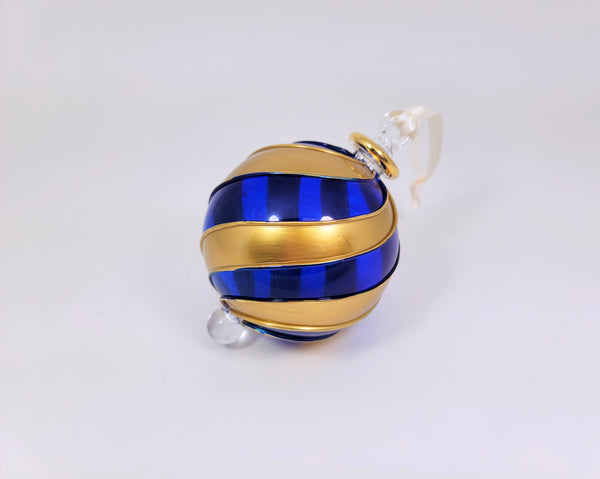 Beribboned Blue & Gold