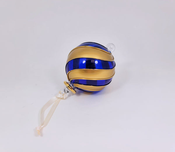 Beribboned Blue & Gold