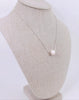 Simple Silver Pearl Necklace