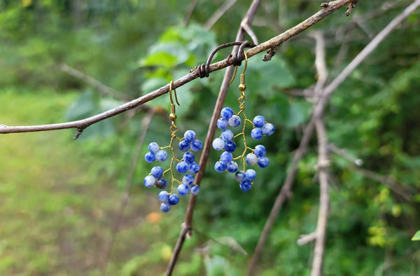 Sodalite Grapevine Earrings