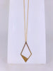 Rhombus Brass Necklace