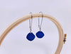 Blue Thread Earring