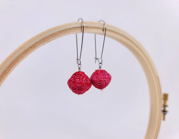 Red Thread Earring