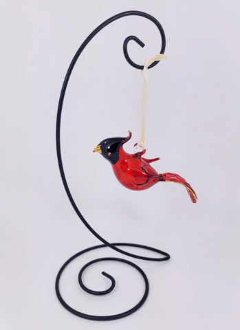 Baby Cardinal Glass Ornament