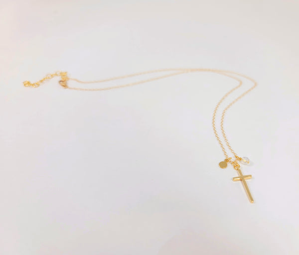 Elegant Gold Cross Necklace