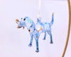 Blue Ceramic Dog Ornament
