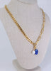 Half & Half Necklace paired with Lapis Pendant (108450) and Pearl Clasp Pendant (108454) *Pendants Sold Separately*
