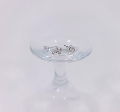 Small Icy Stud Earrings