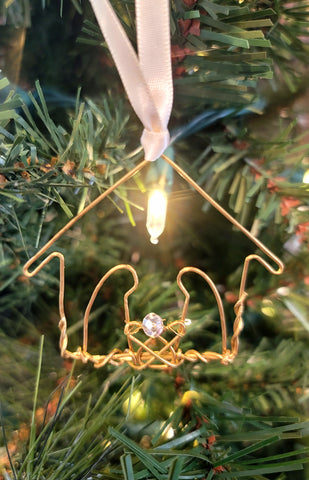 Wire Nativity Ornament