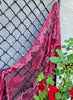 Sparkle Sheer Scarf Cherry Red
