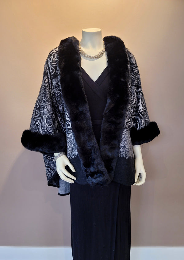 Black Capelet pictured with our Silver Beloved Necklace (105129) and Bracelet (105131)