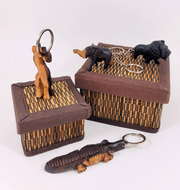 Wood Animal Keychain 2