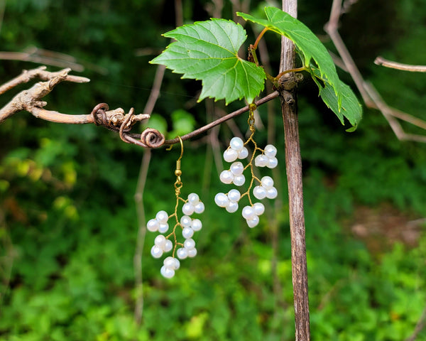 Pearl Grapevine Earrings