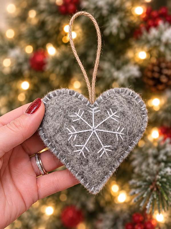 Felt Heart Ornament