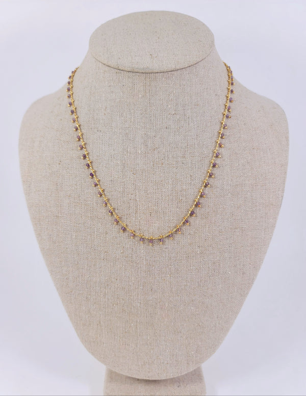 Amethyst Trimmed Necklace
