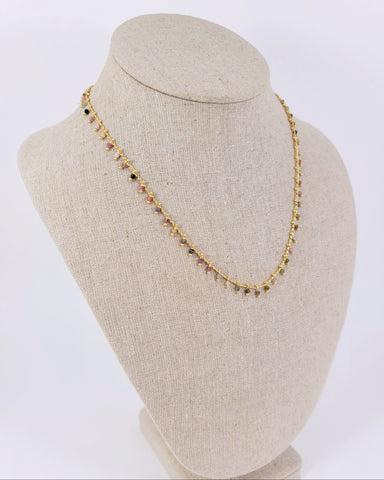 Tourmaline Trimmed Necklace