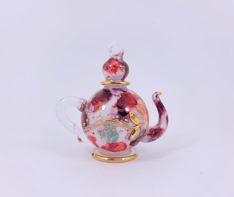 Red Ceramic Teapot Ornament