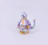 Purple Ceramic Teapot Ornament