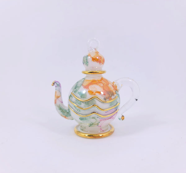 Green Ceramic Teapot Ornament