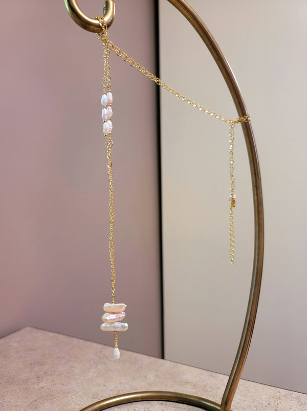 Stacked Pearl Necklace