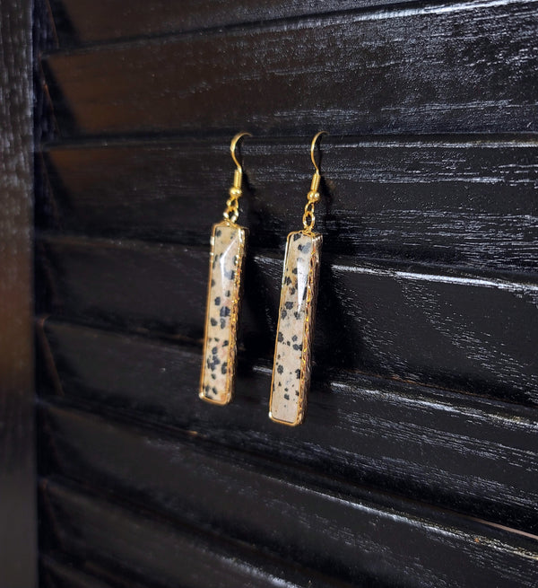 Dalmatian Dangle Earrings