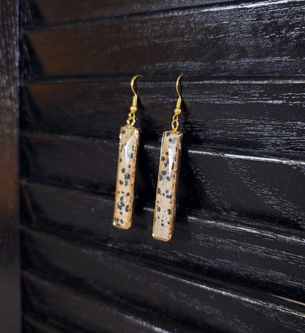 Dalmatian Dangle Earrings