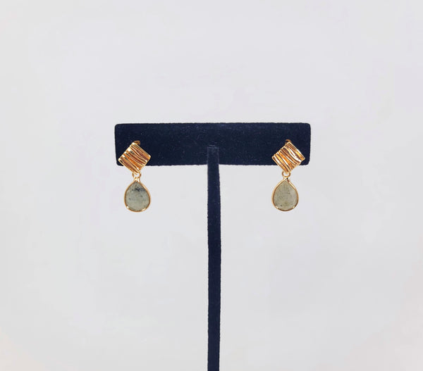 Layered Labradorite Earrings