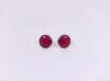 Berry Button Earrings