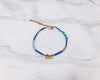 Blue & Gold Droplet Bracelet