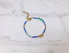 Blue & Gold Droplet Bracelet