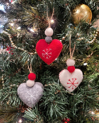 Felt Heart Ornament