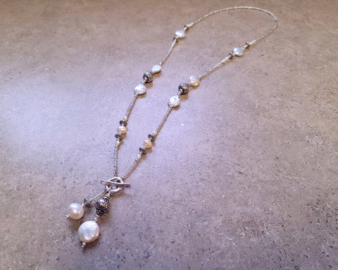 Toggle Pearl Necklace