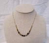 Black Abacus Chain Necklace