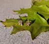 Frosted Leaf Earrings