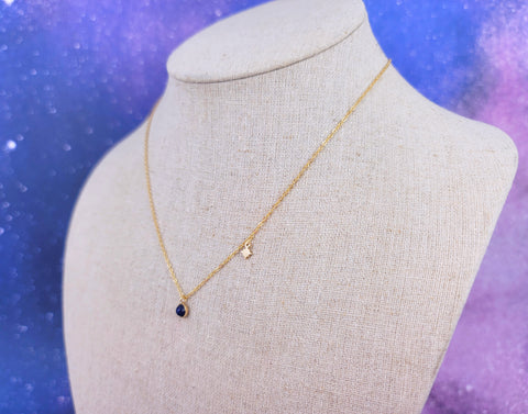 Blue North Star Necklace