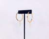 Cross Hoop Earrings