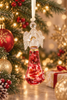 Red Ceramic Angel Ornament