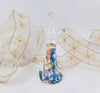 Blue Ceramic Angel Ornament
