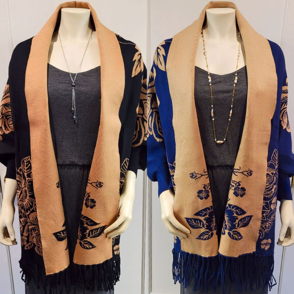 Rose Sleeved Shawl