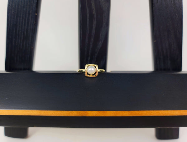 Framed Pearl Ring