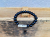 Wood & Stone Stretch Bracelet