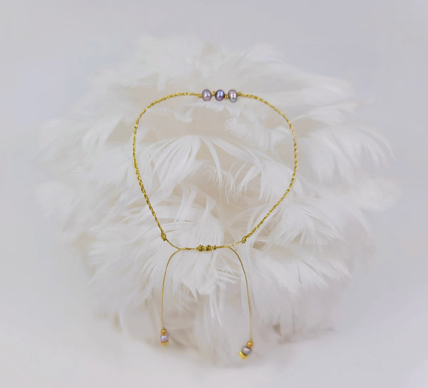 Lilac Ballerina Pearl Bracelet