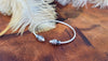 Capped Metal Bangle