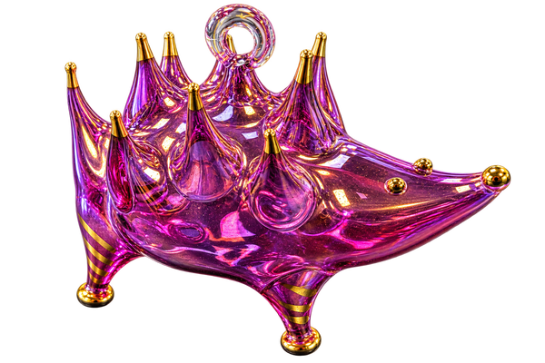 Hedgehog Ornament Purple