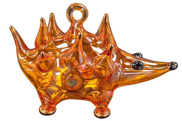 Hedgehog Ornament Amber